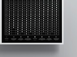  Moon Calendar Poster Design