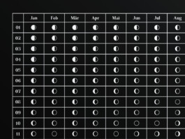  Moon Calendar Poster Design